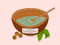 Shampooing à la poudre de Reetha & poudre d'Ortie