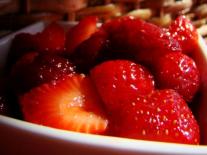 Fraises rafraîchies à la Verveine