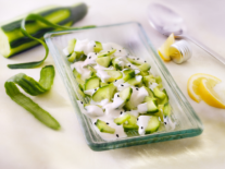 Recette salade de concombre avec sauce citronnée