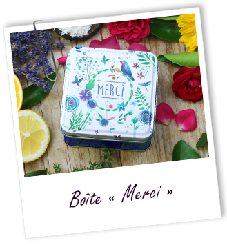 Boîte en métal MERCI Aroma-Zone