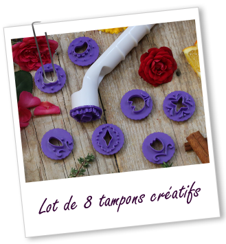 Lot de 8 tampons créatifs multi-usages Aroma-Zone