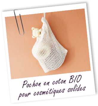 Pochon en coton bio pour cosmétiques solides Aroma-Zone