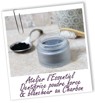 Atelier l'Essentiel - Dentifrice poudre Force & Blancheur au Charbon