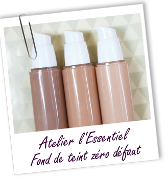Atelier l'Essentiel - Fond de teint zéro défaut : 3 teintes au choix Atelier l'Essentiel - Fond de teint zéro défaut : 3 teintes au choix