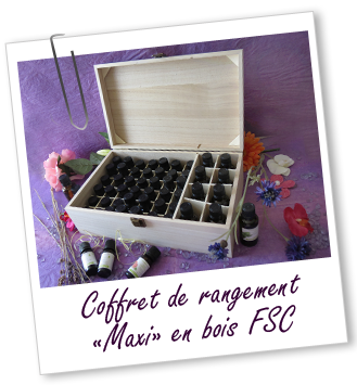 Coffret de rangement en bois Maxi Aroma-Zone Coffret de rangement en bois Maxi Aroma-Zone