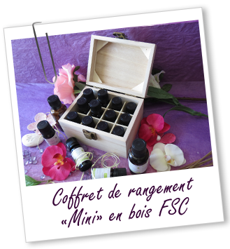 Coffret de rangement en bois Mini Aroma-Zone