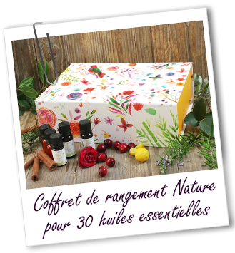 Coffret de rangement Nature pour 30 huiles essentielles Aroma-Zone