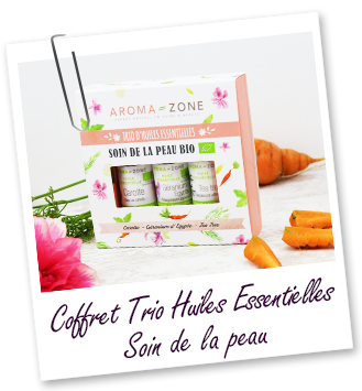 Coffret trio d'huiles essentielles - Soin de la peau BIO 