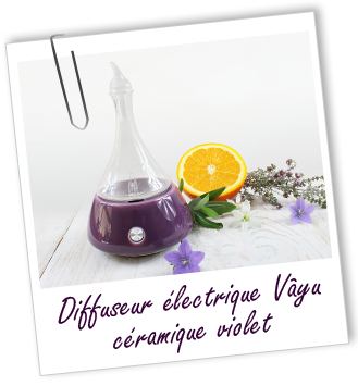 Diffuseur électrique Vâyu en céramique prune Aroma-Zone Diffuseur électrique Vâyu en céramique prune Aroma-Zone