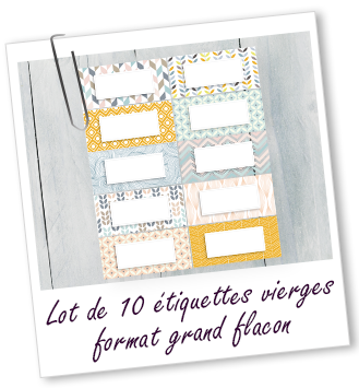 Lot de 10 étiquettes vierges grand format Aroma-Zone