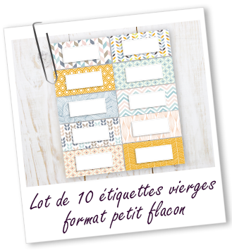 Lot de 10 étiquettes vierges petit format Aroma-Zone