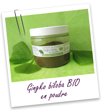 Ginkgo biloba BIO en poudre Aroma-Zone