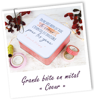 Boîte en métal AVEC LE CŒUR Aroma-Zone