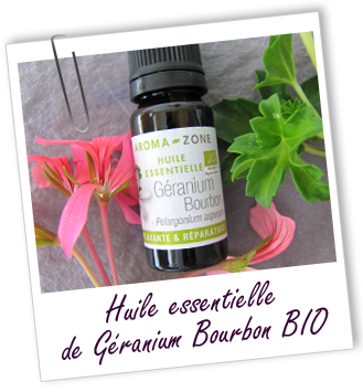 Huile essentielle Géranium Bourbon BIO Aroma-Zone Huile essentielle Géranium Bourbon BIO Aroma-Zone