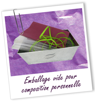 Emballage vide : Ma composition personnelle Aroma-Zone