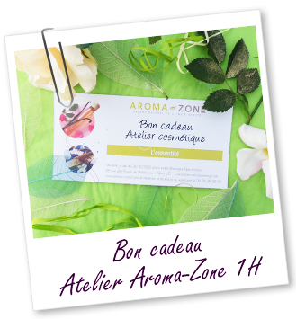 Bon cadeau Atelier Aroma-Zone de 1H