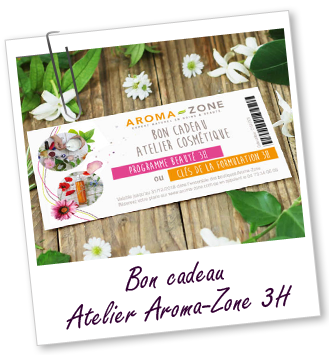 Bon cadeau Atelier Aroma-Zone de 3H