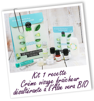Coffret cosmétique maison Crème visage fraîcheur désaltérante à l'Aloe vera BIO Aroma-Zone