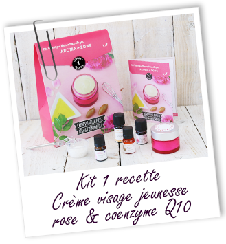 Coffret cosmétique maison Crème visage jeunesse Rose & Coenzyme Q10