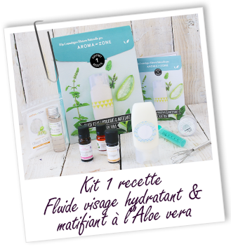Coffret cosmétique maison Fluide visage hydratante & matifiante à l'Aloe vera  