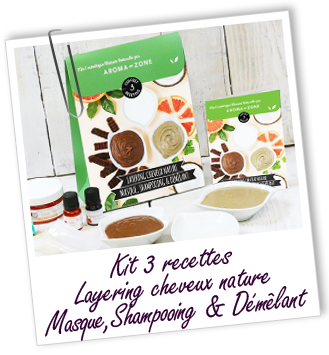Coffret cosmétique maison Layering cheveux nature - Masque, shampooing & démêlant Aroma-Zone Coffret cosmétique maison Layering cheveux nature - Masque, shampooing & démêlant Aroma-Zone