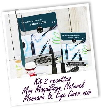 Coffret cosmétique maison Mon maquillage naturel - Mascara & Eye-liner noir intense Aroma-Zone