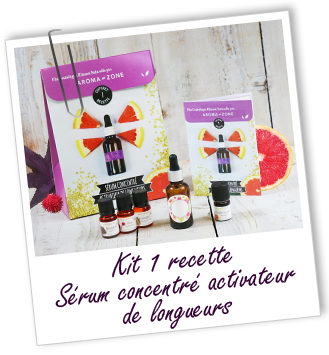 Coffret cosmétique maison Sérum concentré activateur de longueurs Aroma-Zone