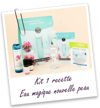 Coffret cosmétique maison Eau magique nouvelle peau