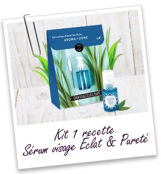 Coffret cosmétique maison Sérum visage éclat & pureté Aroma-Zone