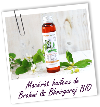 Macérât huileux de Brahmi & Bhringaraj BIO Aroma-Zone Macérât huileux de Brahmi & Bhringaraj BIO Aroma-Zone
