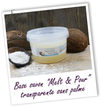 Base Melt & Pour transparente sans palme Aroma-Zone