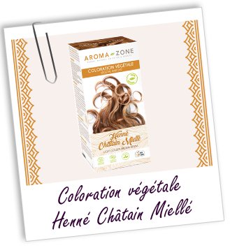 Coloration végétale henné châtain miellé BIO