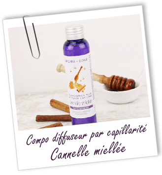 Composition pour diffuseur par capillarité CANNELLE MIELLEE Aroma-Zone