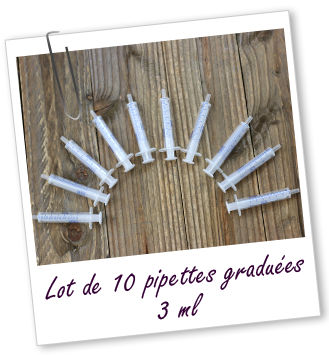 Pipettes graduées 3 ml (lot de 10) Aroma-Zone