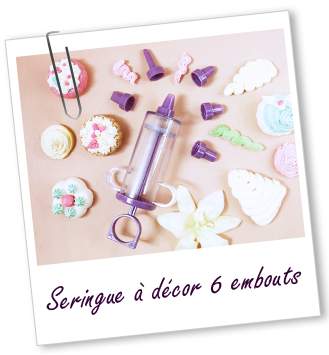 Seringue à décor 6 embouts Aroma-Zone Seringue à décor 6 embouts Aroma-Zone