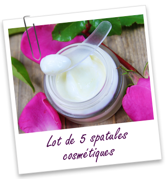 Lot de 5 spatules cosmétiques petit modèle Aroma-Zone