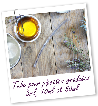 Tube seul pour pipettes graduées 3 ml, 10 ml et 50 ml Aroma-Zone