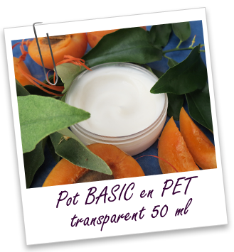 Pot PET 50 ml transparent BASIC Aroma-Zone