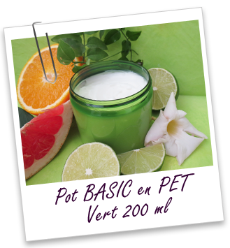 Pot PET recyclé 200 ml vert BASIC Aroma-Zone Pot PET recyclé 200 ml vert BASIC Aroma-Zone