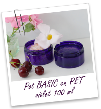 Pot PET recyclé 100 ml violet BASIC Aroma-Zone Pot PET recyclé 100 ml violet BASIC Aroma-Zone
