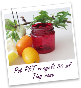 Pot PET recyclé 50 ml rose TINY Aroma-Zone Pot PET recyclé 50 ml rose TINY Aroma-Zone
