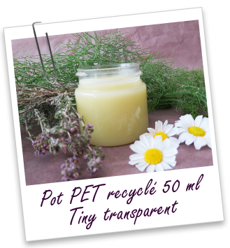 Pot PET 50 ml transparent TINY Aroma-Zone