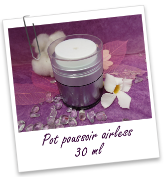 Pot poussoir airless 30 ml Aroma-Zone