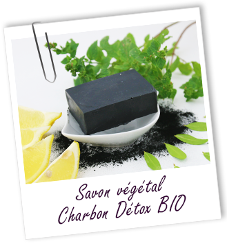 Savon artisanal Charbon Détox BIO