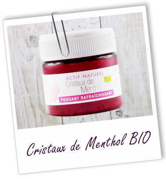 Actif cosmétique Menthol en cristaux BIO Aroma-Zone