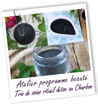 Atelier Programme beauté - Trio de soins rituel détox au Charbon