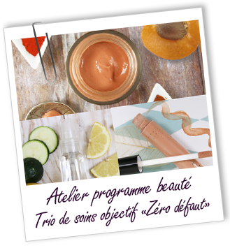 Atelier Programme beauté - Trio de soins objectif 