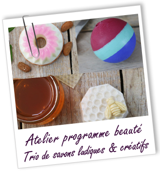 Atelier Programme beauté - Trio de savons ludiques et créatifs - Aroma-Zone