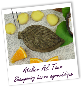 ATELIERS AZ TOUR - Shampooing barre Beauté ayurvédique Shikakaï & Basilic