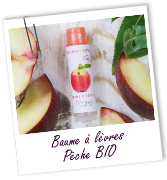 Baume à lèvres BIO Pêche Aroma-Zone